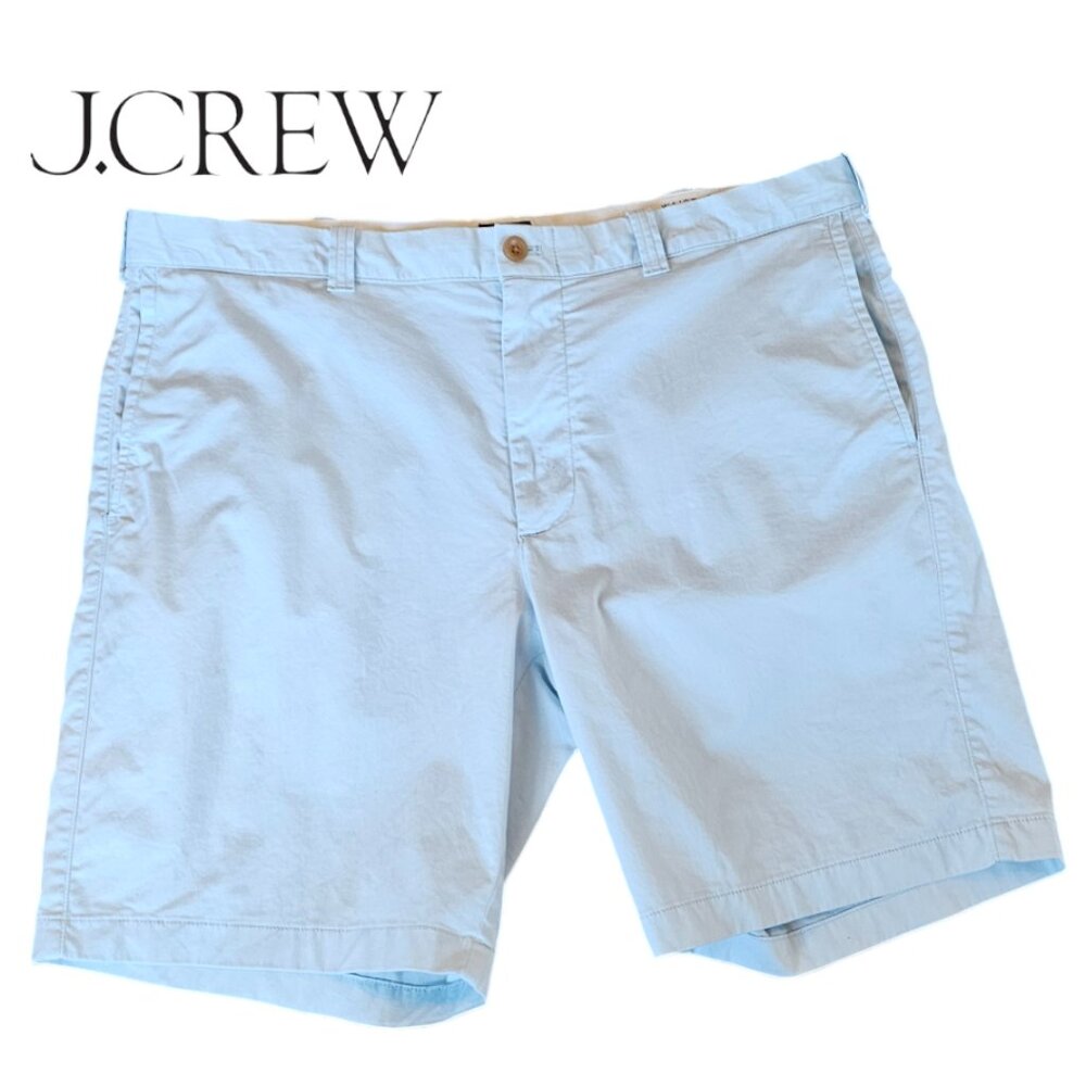 J. Crew 38" Waist Stanton Cotton Light Blue Shorts